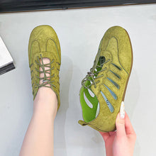 Load image into Gallery viewer, Women's French Hollow Mary Jane Flats – Lace-Up Hidden Platform
