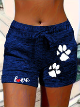 Load image into Gallery viewer, Women's Printed Elastic Waist Cropped Shorts With Pockets
