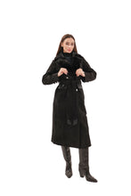 Load image into Gallery viewer, Genuine  Mink Fur Eco Suede Coat
