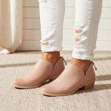 Load image into Gallery viewer, Women's Retro Chunky Heel Ankle Boots – Block Heel Faux Suede
