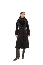 Load image into Gallery viewer, Genuine Mink Fur Eco Suede Coat
