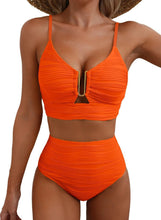 Load image into Gallery viewer, Women's Solid Color Gathering Swimsuit
