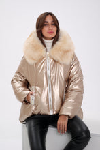 Load image into Gallery viewer, Genuine Polar Fox Down Fill Jacket
