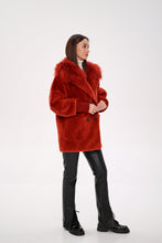 Load image into Gallery viewer, Genuine Lama Fur Peruvian Wool Coat
