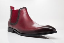 Load image into Gallery viewer, Burnished Calfskin Slip-On Boot Red
