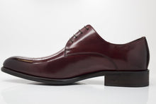 Load image into Gallery viewer, Burnished Calfskin Lace-Up Oxford Burgundy
