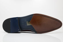Load image into Gallery viewer, Burnished Calfskin Lace-Up Oxford Burgundy
