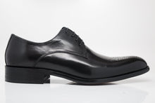 Load image into Gallery viewer, Burnished Calfskin Lace-Up Oxford Black
