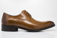 Load image into Gallery viewer, Burnished Calfskin Lace-Up Oxford Cognac
