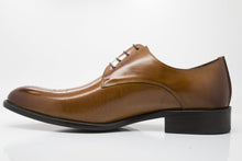 Load image into Gallery viewer, Burnished Calfskin Lace-Up Oxford Cognac
