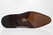 Load image into Gallery viewer, Burnished Calfskin Lace-Up Oxford Cognac
