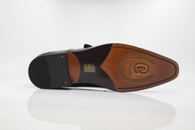 Load image into Gallery viewer, Burnished Calfskin Monkstrap Black
