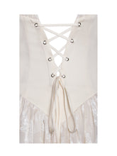 Load image into Gallery viewer, Sabrina Butter Yellow High Slit Jacquard Maxi Dress
