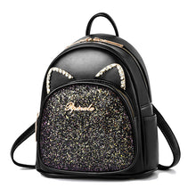 Load image into Gallery viewer, Large-Capacity Fashion All-Match Backpack New PU Leather Business Backpacks For Ladies And Girls Fashion Designer Teenage Girls Student School Bags
