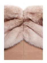 Load image into Gallery viewer, Nadira Off Shoulder Fur Trim Mini Dress
