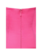 Load image into Gallery viewer, Walterina Fuchsia Satin Strapless Drop Waist Corset Gown

