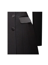 Load image into Gallery viewer, Calista Black Stretch Crepe Blazer Dress
