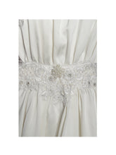Load image into Gallery viewer, Idalia Pearl White Beaded Lace Trim Backless Halter Mini Dress
