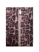 Load image into Gallery viewer, Qiara Cheetah Print Peplum Top with Lace Trim
