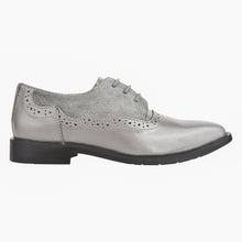 Load image into Gallery viewer, Amy Leather Suede Oxford Style Kids Dress Shoes

