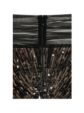 Load image into Gallery viewer, Qeturah Embroidered Sequin Off Shoulder Mesh Gown
