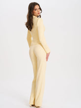 Load image into Gallery viewer, Quinnie Butter Yellow Slim Suit Pants
