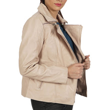 Load image into Gallery viewer, Janet Biker Leather Jacket
