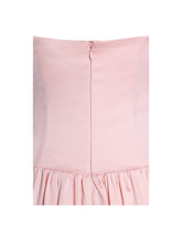 Load image into Gallery viewer, Najwa Baby Pink Ruched Breast Drop Waist Maxi Dress
