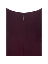 Load image into Gallery viewer, Omella Burgundy Ruched Bust Sweetheart Flared Midi Dress

