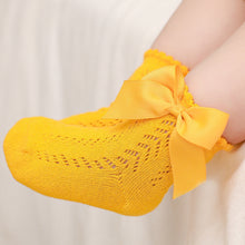 Load image into Gallery viewer, Bowknot Baby Girls Cotton Socks For Children Princess Socks For Newborn Baby Clothing In Modern Style
