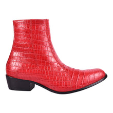 Load image into Gallery viewer, Jazzy Jackman Leather Print Ankle Length Boots
