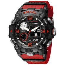 Load image into Gallery viewer, Sport Watch For Men WIth  Dual Time Waterproof 50M Miliatry Watches Chronograph Alarm Army Wristwatch
