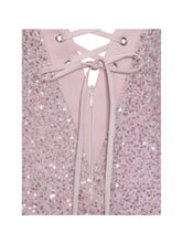 Load image into Gallery viewer, Raizel Pink Beaded Sequin Bodycon Gown with Scarf
