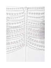 Load image into Gallery viewer, Karmen Pearl Top Pencil Slip Gown with Scarf
