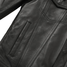 Load image into Gallery viewer, Nightstrike Men’s Motorcycle Leather Jacket
