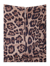 Load image into Gallery viewer, Uchenna Cheetah Print Stretchy Strapless Midi Dress with lace trim
