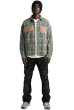 Load image into Gallery viewer, WELD Long Sleeve Washed Flannel Crop Top Button Down Shirt
