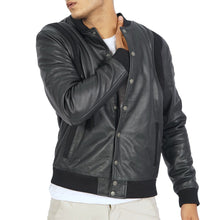 Load image into Gallery viewer, Charlie Bomber Leather Jacket
