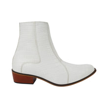 Load image into Gallery viewer, Jazzy Jackman Leather Print Ankle Length Boots
