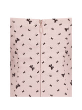 Load image into Gallery viewer, Perla Baby Pink Ruched Bust Velvet-Embossed Bow Mini Dress
