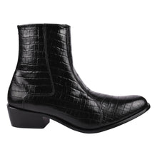 Load image into Gallery viewer, Jazzy Jackman Leather Print Ankle Length Boots
