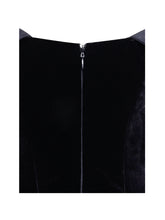 Load image into Gallery viewer, Echo Black Velvet Off-shoulder Pleated Mini Dress
