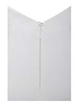 Load image into Gallery viewer, Ori White Halter Neck Crystal Pearl Mini Dress
