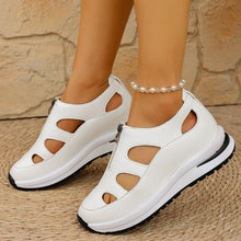 Load image into Gallery viewer, Women's Chunky Sole Closed-Toe Sandals – Soft Sole Velcro Strap
