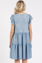 Load image into Gallery viewer, New Summer V-Neck Ruffled Cap Sleeve Mini Dress For Women – Fluttering, Trendy, Feminine, Elegant &amp; Playful Style
