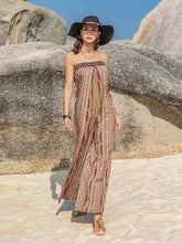 Load image into Gallery viewer, Tied Printed Tube : Wide Leg Jumpsuit
