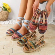 Load image into Gallery viewer, Women's Roman Style Cross-Strap Flat Sandals – Lightweight Wide Fit
