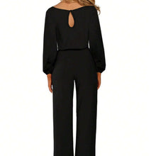 Load image into Gallery viewer, Solid Color Slim Fitting long sleeve jumpsuits for women
