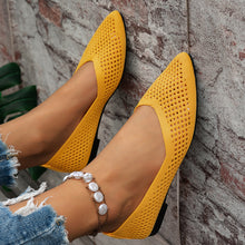Load image into Gallery viewer, Women's Pointed Toe Flyknit Slip-On Loafers – Flat Casual Shoes
