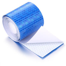 Load image into Gallery viewer, 5cm*100cm Car Reflective Tape Safety Warning Car Decoration Waterproof White Silver Red Reflective Tape Sticker Reflector Protective Tape Strip Film Auto Motorcycle Sticker Reflective Tape for Trailer Car Truck Reflectors
